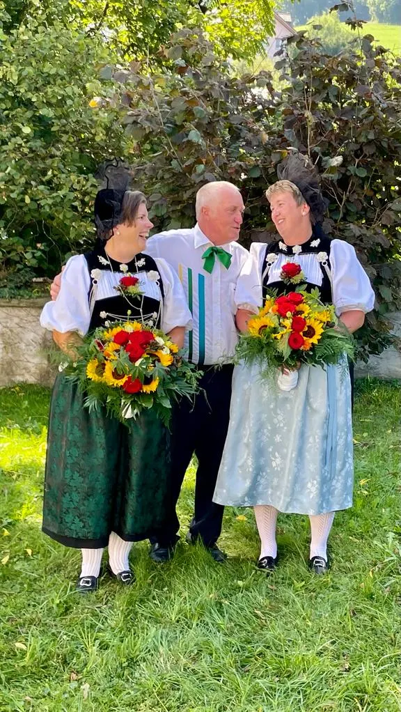 Theodor Hugi mit dem Schwyzerörgeli