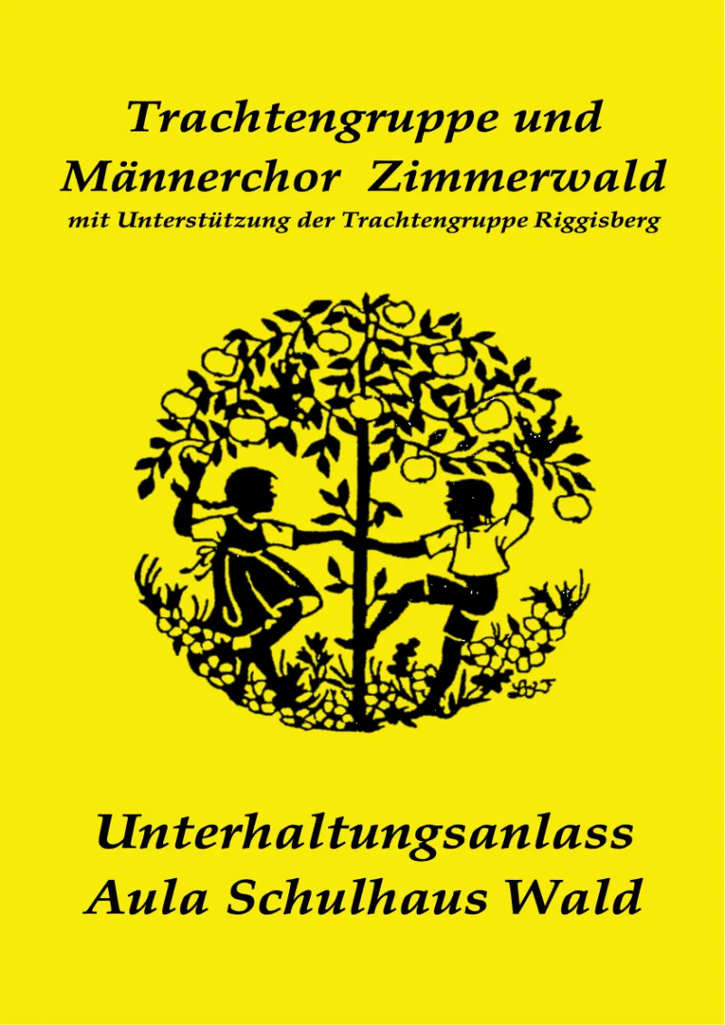 Titelseite des Programmhefts zum Unterhaltungsanlass 2024